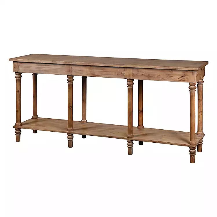 Natural Wood Console with Shelf | Kirkland's Home