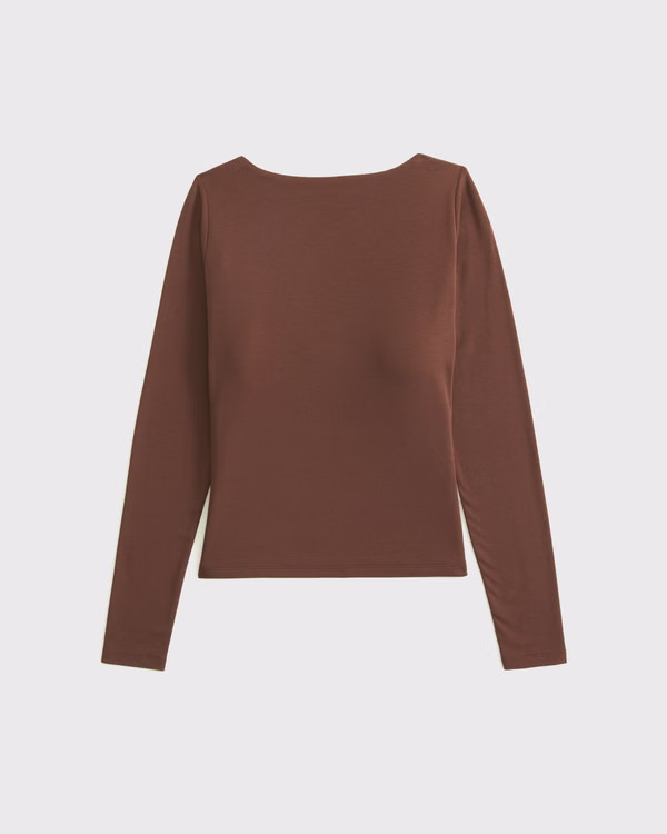 Women's Bra-Free Cowl-Back Hardware Top | Women's Tops | Abercrombie.com | Abercrombie & Fitch (US)