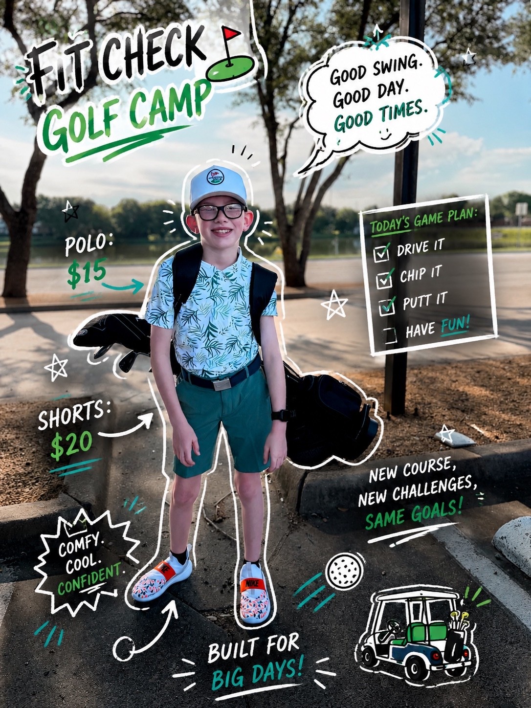 Day✌🏻⛳️ archers golf camp fit

#LTKootd #LTKKids