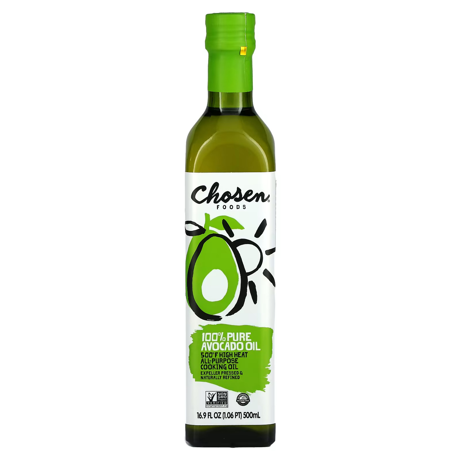100% Pure Avocado Oil, 16.9 fl oz (500 ml) | iHerb
