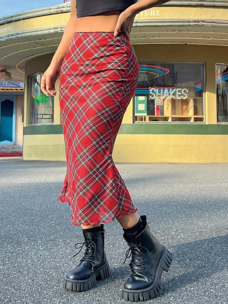 $6.74

-44%$12.09SHEIN EZwear Black Mesh Heart Print Women's A-Line Skirt Valentine DayColor: Red... | SHEIN