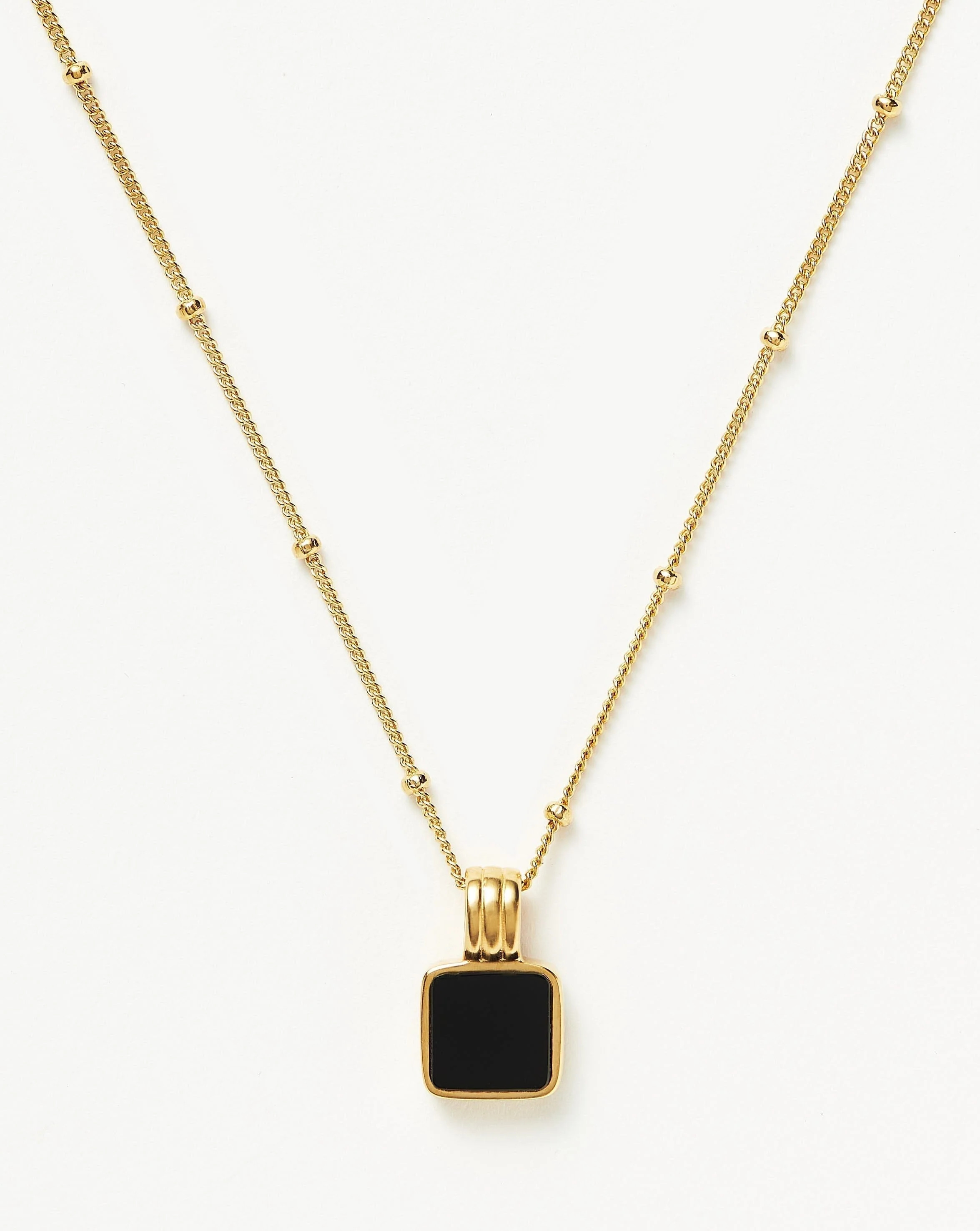 Lucy Williams Square Onyx Gemstone Necklace | Missoma