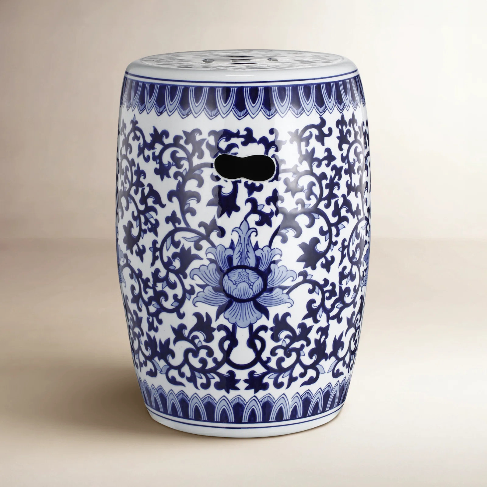 Hellinger Ceramic Accent Stool | Birch Lane