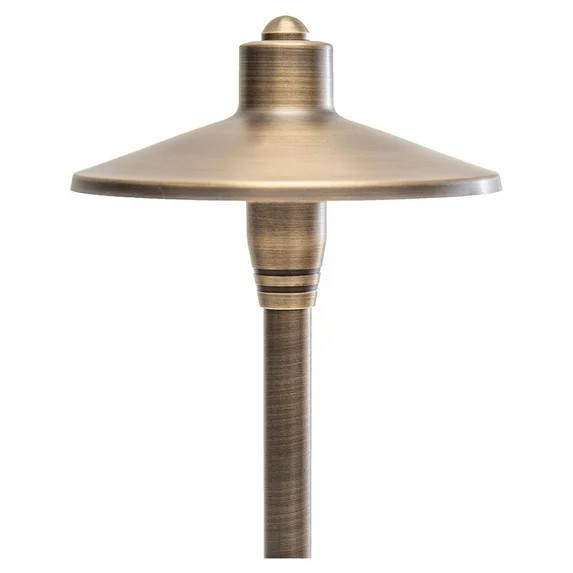 G2 12V Brass Light (24" Tall) with 3W 2700K Warm White G4 LED Bulb for Low Voltage Landscape Ligh... | Walmart (US)