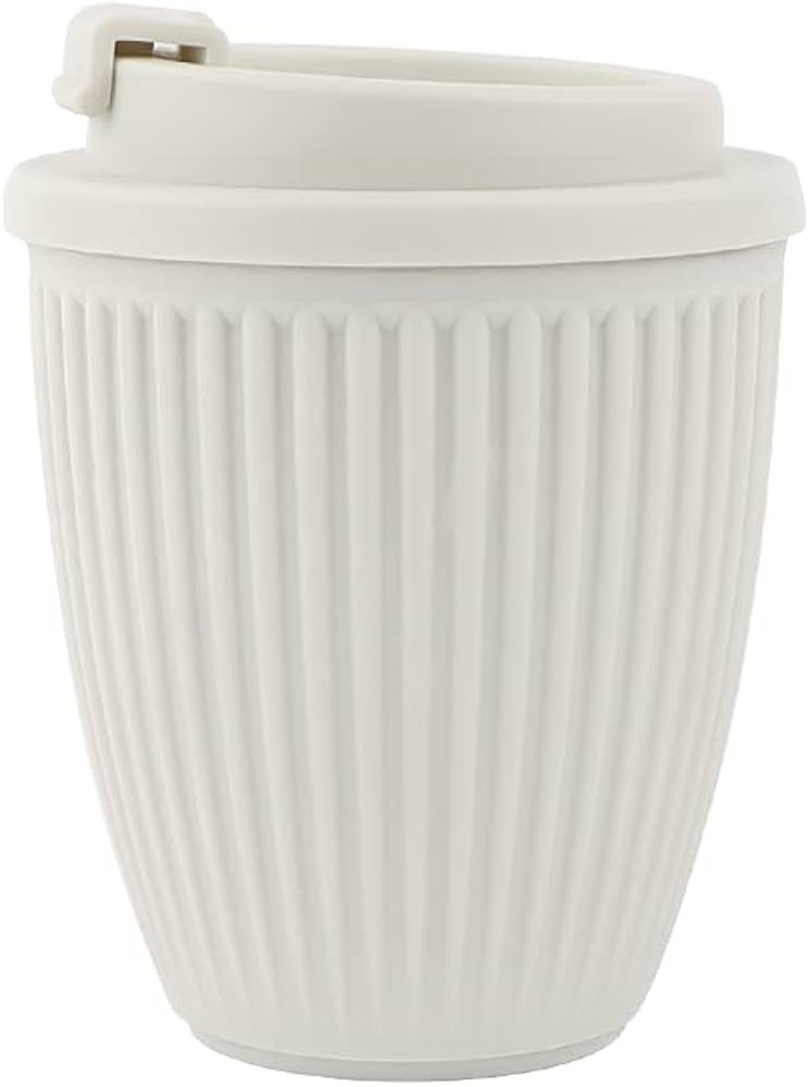 To Go Cup, Double Walled Travel Mug, To Go cup With Lid, Espresso Cup, Portable Cup, Ribbed Cup, ... | Amazon (US)