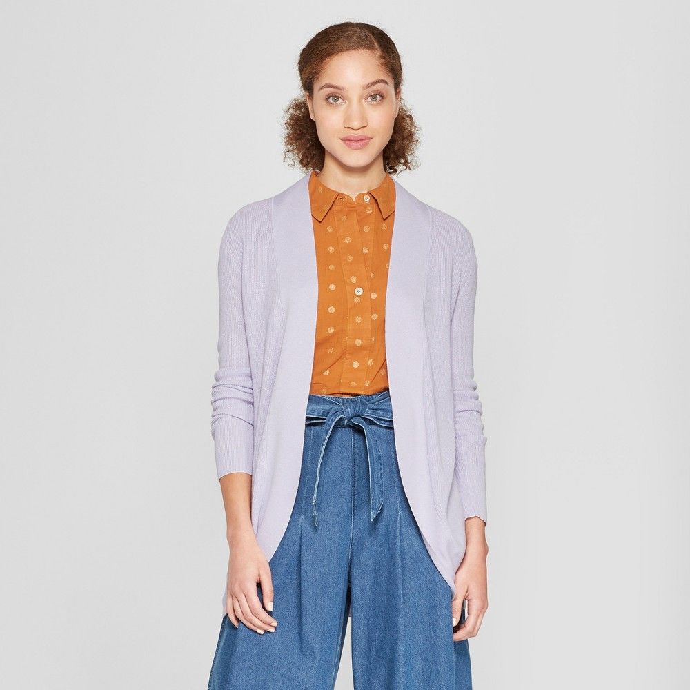 Women's Cocoon Cardigan - A New Day Lavender (Purple) XS | Target