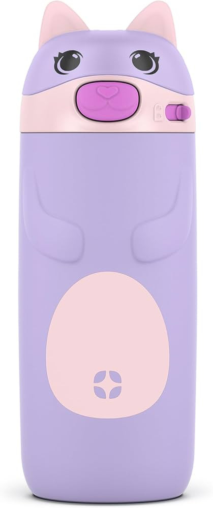 Ello Ellies 12oz Vacuum Insulated Stainless Steel Kids Water Bottle with Straw and Built-in Carry... | Amazon (US)