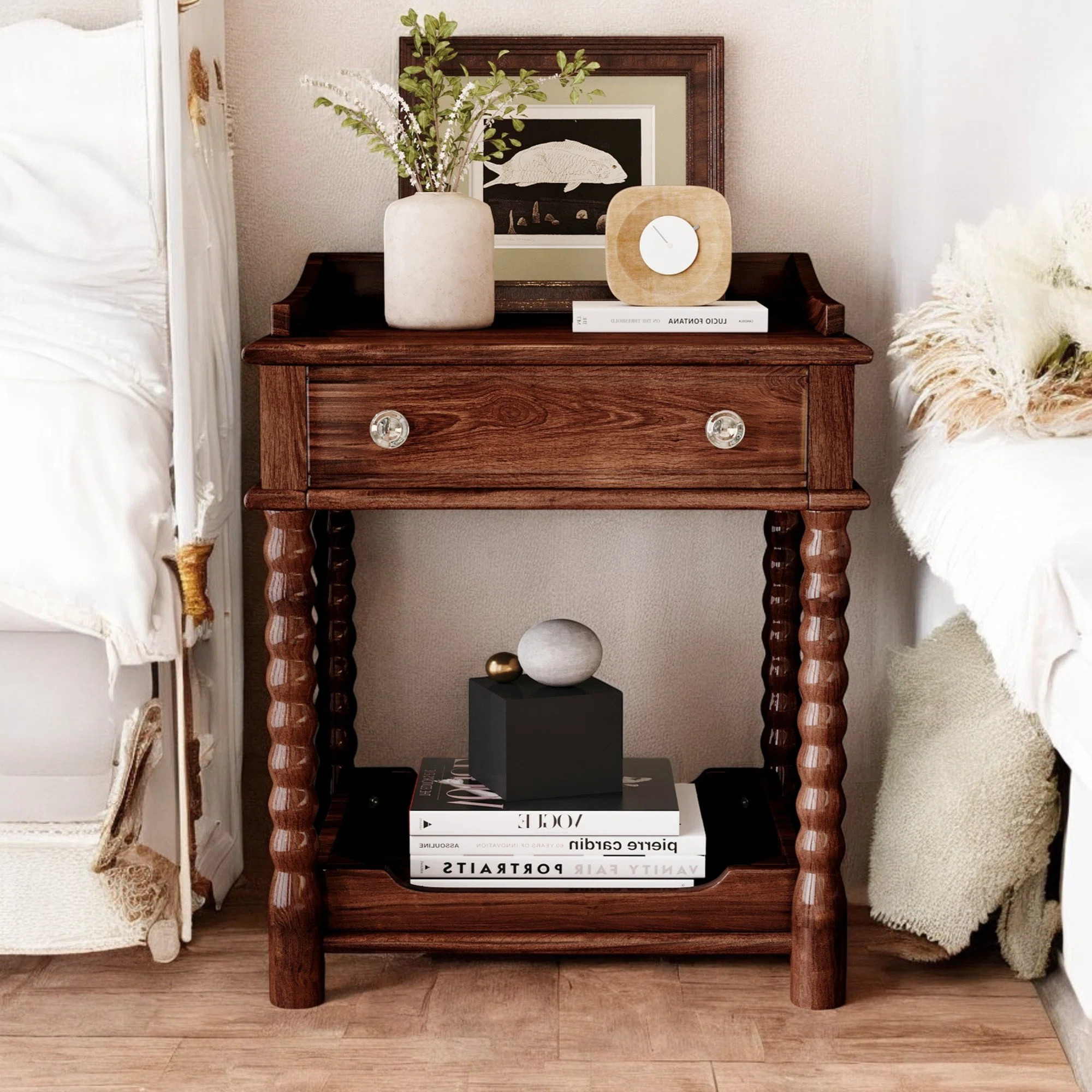 One Drawer Wood Nightstand | Wayfair North America