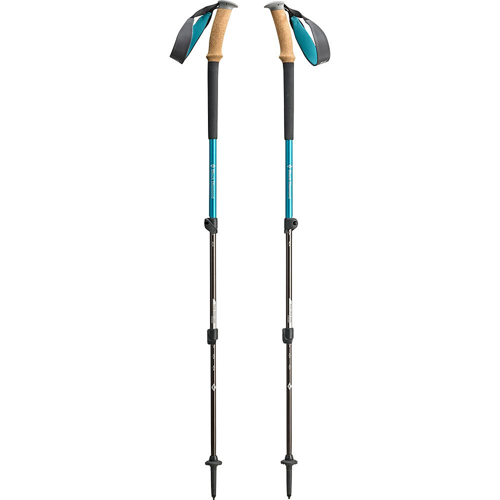 Black Diamond Women's Trail Ergo Cork Trekking Poles Bright Teal - Black Diamond Outdoor Accessories | eBags