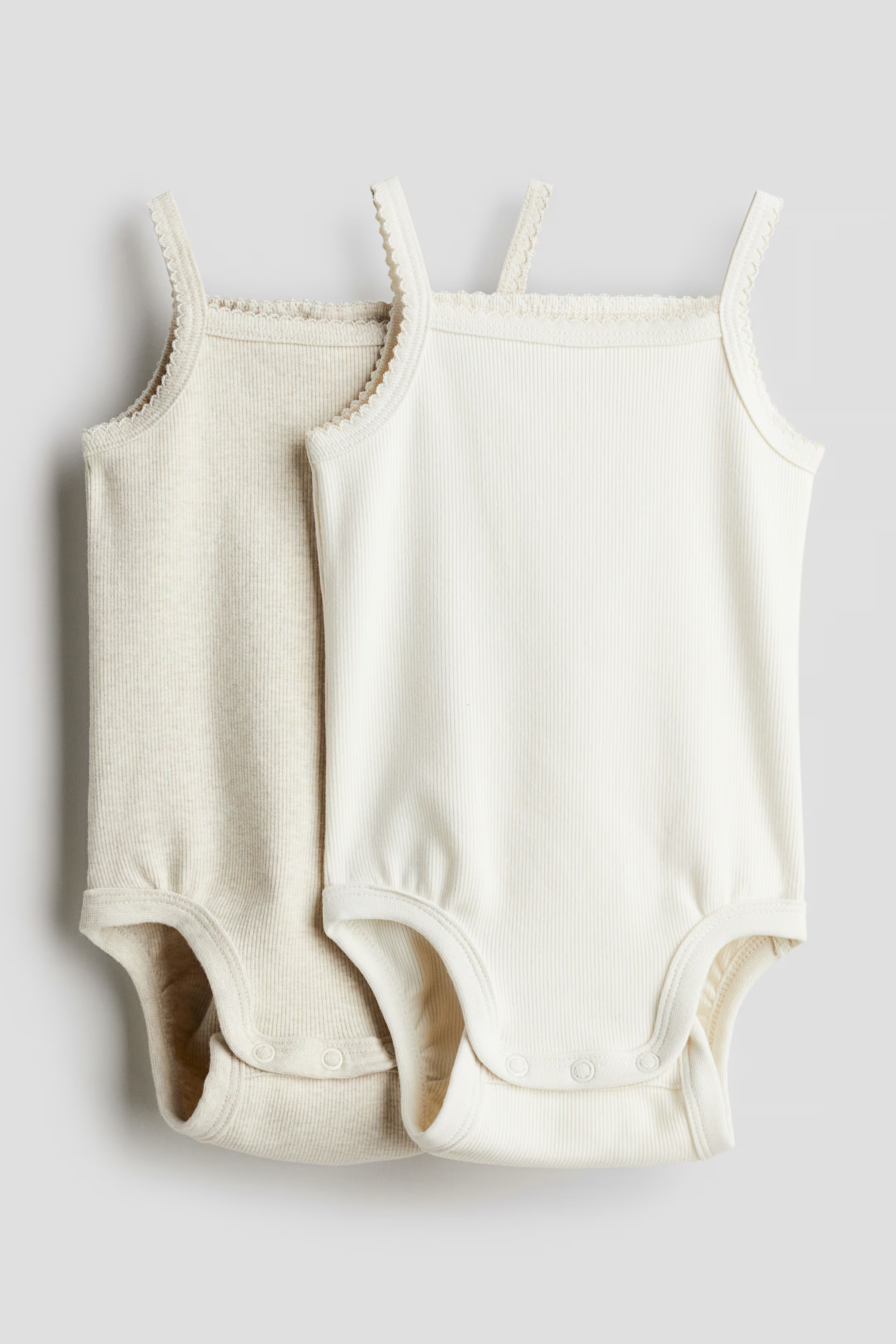 2-pack sleeveless cotton bodysuits | H&M (UK, MY, IN, SG, PH, TW, HK)