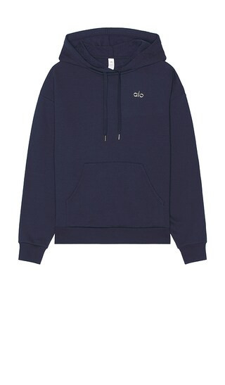 alo Accolade Hoodie in Navy. - size S | Revolve Clothing (Global)
