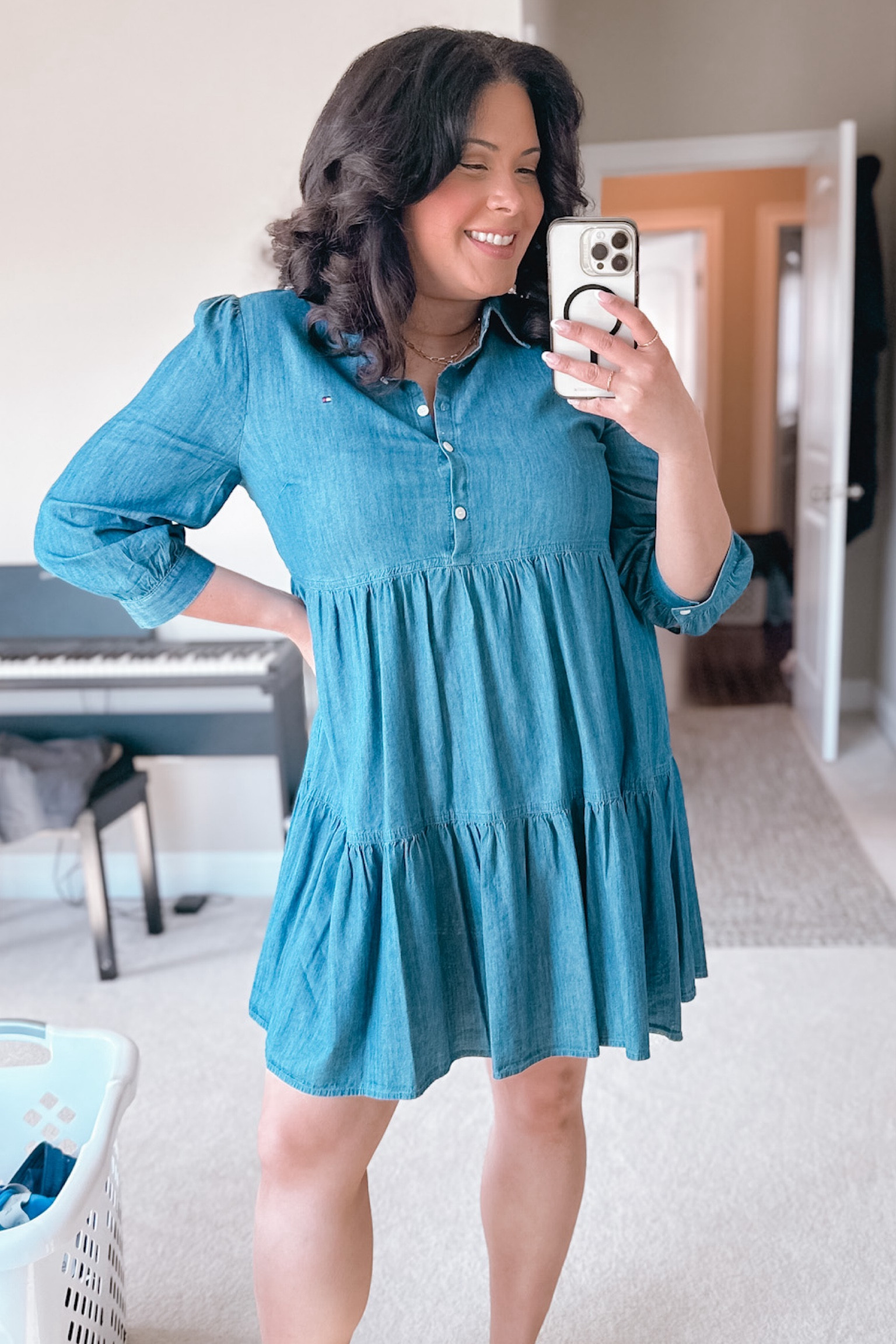 Absolutely love this dress for spring, summer and working from home days! 

#LTKfindsunder50 #LTKstyletip #LTKmidsize
