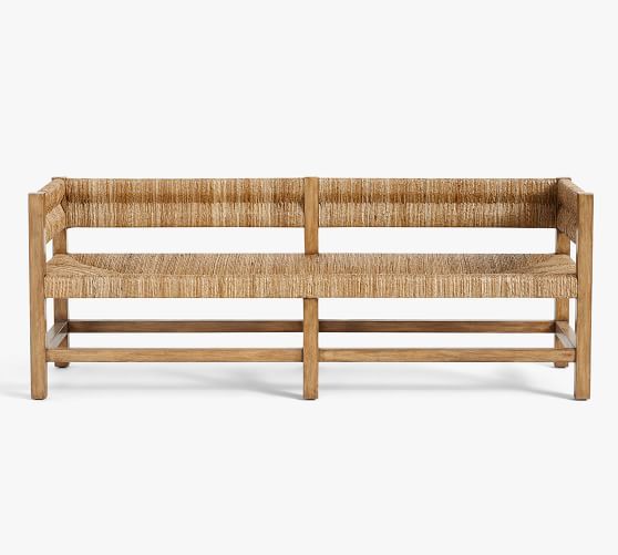 Malibu Woven Bench (64") | Pottery Barn (US)