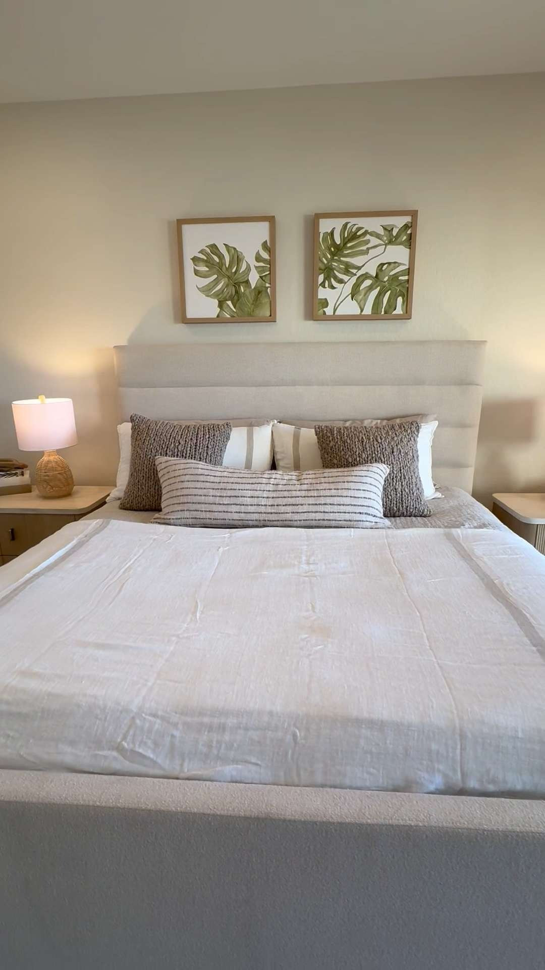 
Designed to feel welcoming, relaxed, and effortlessly refined. In this bedroom, we continued the coastal palette while introducing subtle contrast through texture and layered neutrals. Soft linens, warm woods, and thoughtfully selected accents create a space that feels both elevated and inviting. The goal was simple — to make anyone who walks in feel instantly at ease. Light-filled, calming, and beautifully understated. Shop the pieces that complete this serene retreat below. ✨

 

 #LTKHome