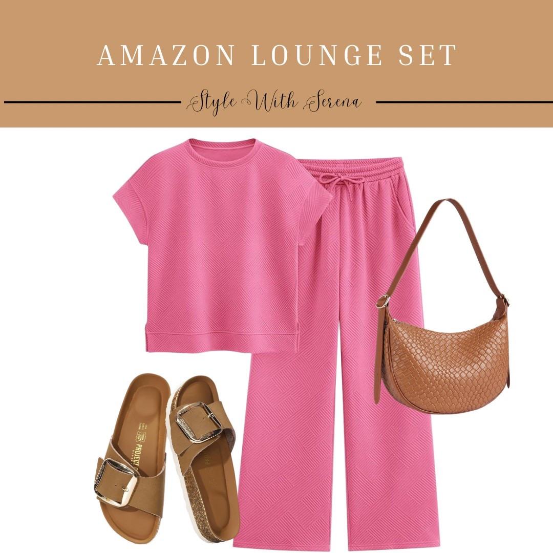 Amazon lounge set, Amazon fashion, Amazon finds, travel outfit, sandals, matching set 

#LTKFindsUnder50 #LTKStyleTip #LTKTravel