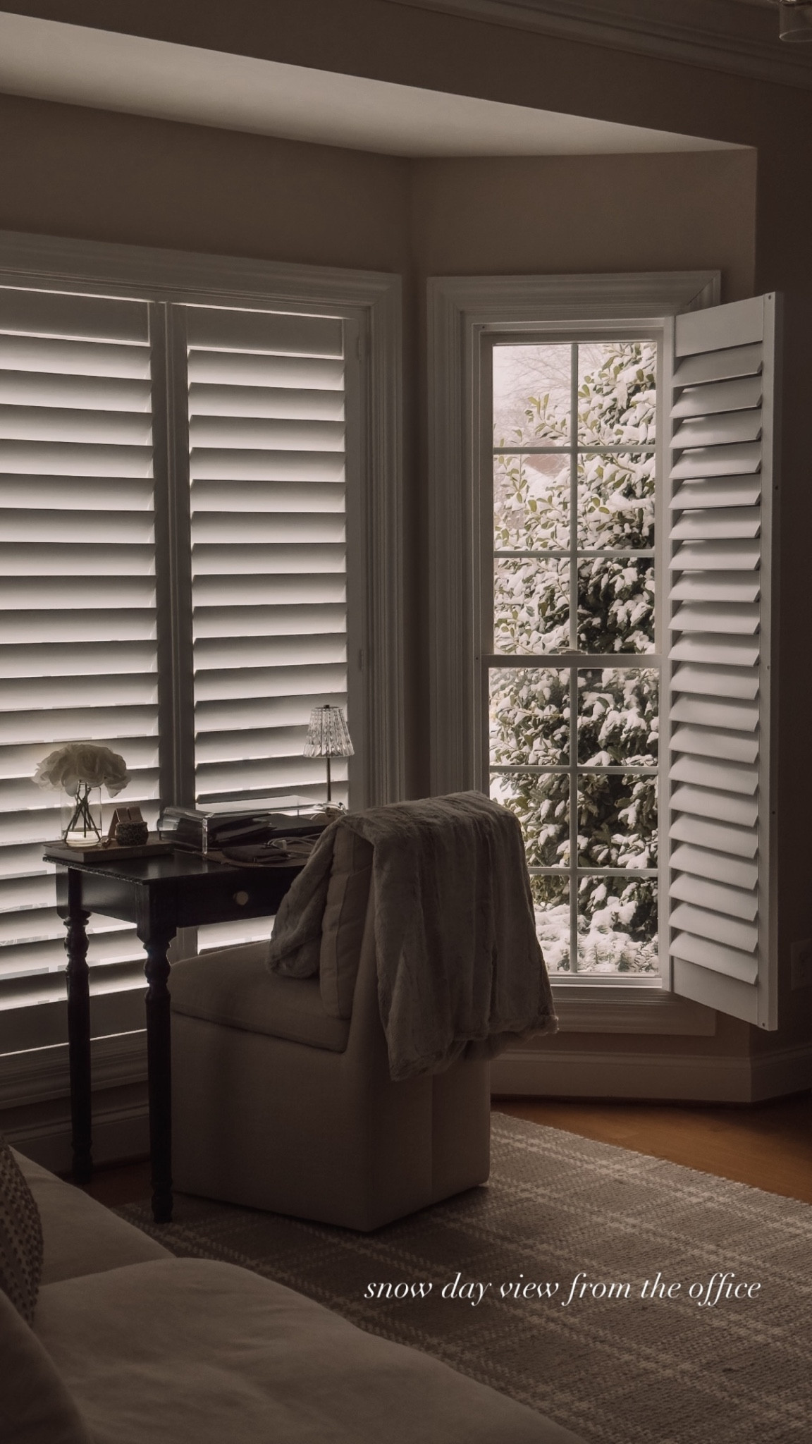 Home office on a snow day 🏠❄️

#amazon #homeoffice #snowday #homedecor #amazonhome #tennessee #winter #office  


#LTKSeasonal #LTKHome