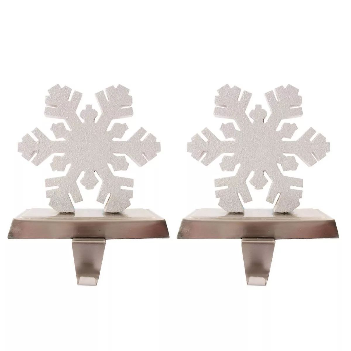 2ct Glitter Snowflake Christmas Stocking Holders - Wondershop™ | Target