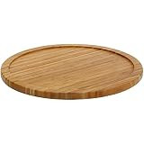YBM HOME Bamboo Wooden Lazy Susan Turntable 14 Inch Diameter 356, Brown (356v) | Amazon (US)
