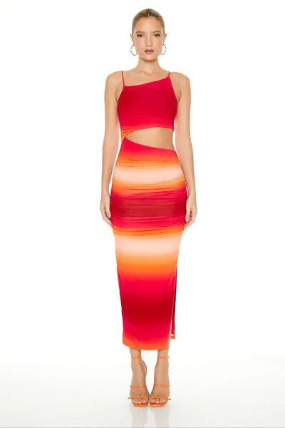 Cutout Gradient Maxi Dress | Forever 21