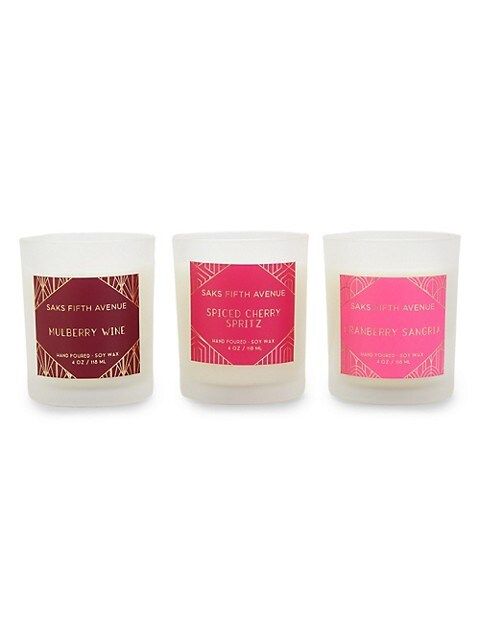 Saks Fifth Avenue Fall Drinks 3-Piece Candle Set on SALE | Saks OFF 5TH | Saks Fifth Avenue OFF 5TH