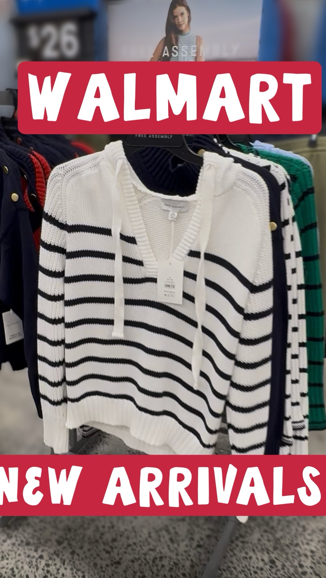 Walmart has so many great new arrivals. The free Assembly line and Time & tru makes me ready for Spring time! 

Walmart, sweater, cardigan, navy cardigan, gold buttons, coastal attire, stripe, polka dot, free assembly