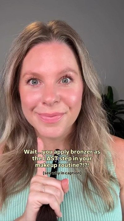 Am I the only one? I like applying my bronzer after the rest of my makeup because I can actually see how much warmth my face needs instead of guessing. Since I love blush, I usually end up using way less bronzer than I thought.

Give it a try the next time you do your makeup and tell me—are you team bronzer before blush or bronzer last? ⬇️

Follow for easy, everyday makeup tips that actually work for women 35+ 🤗

Using @saiebeauty bronzer here. 

#makeupformaturewomen #everydaymakeup #bronzer

#LTKBeauty #LTKOver40 #LTKmorningroutine