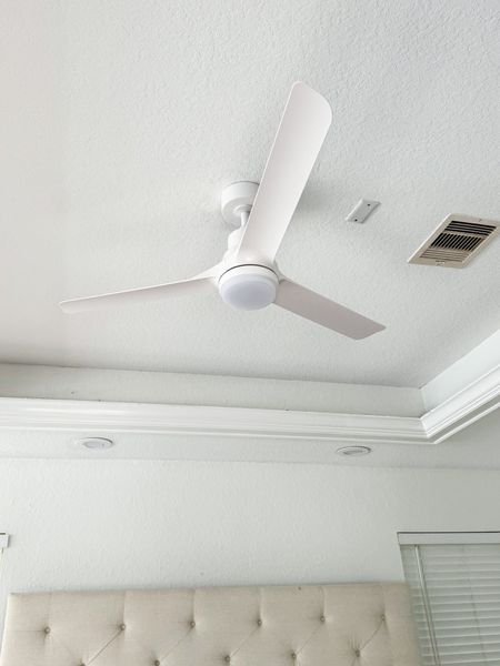 Love our new fans! We had them installed in every room. Comes with remote control, dimmable lights, very quiet. 

#LTKsalealert #LTKhome