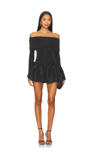 Charlize Mini Dress in Black Dancing | Revolve Clothing (Global)