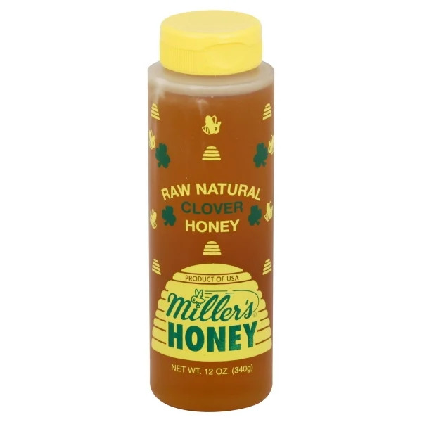 Miller's Raw Natural Clover Honey, 12 oz | Walmart (US)