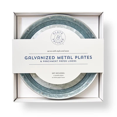 Galvanized Metal Plates | Plate & Pattern