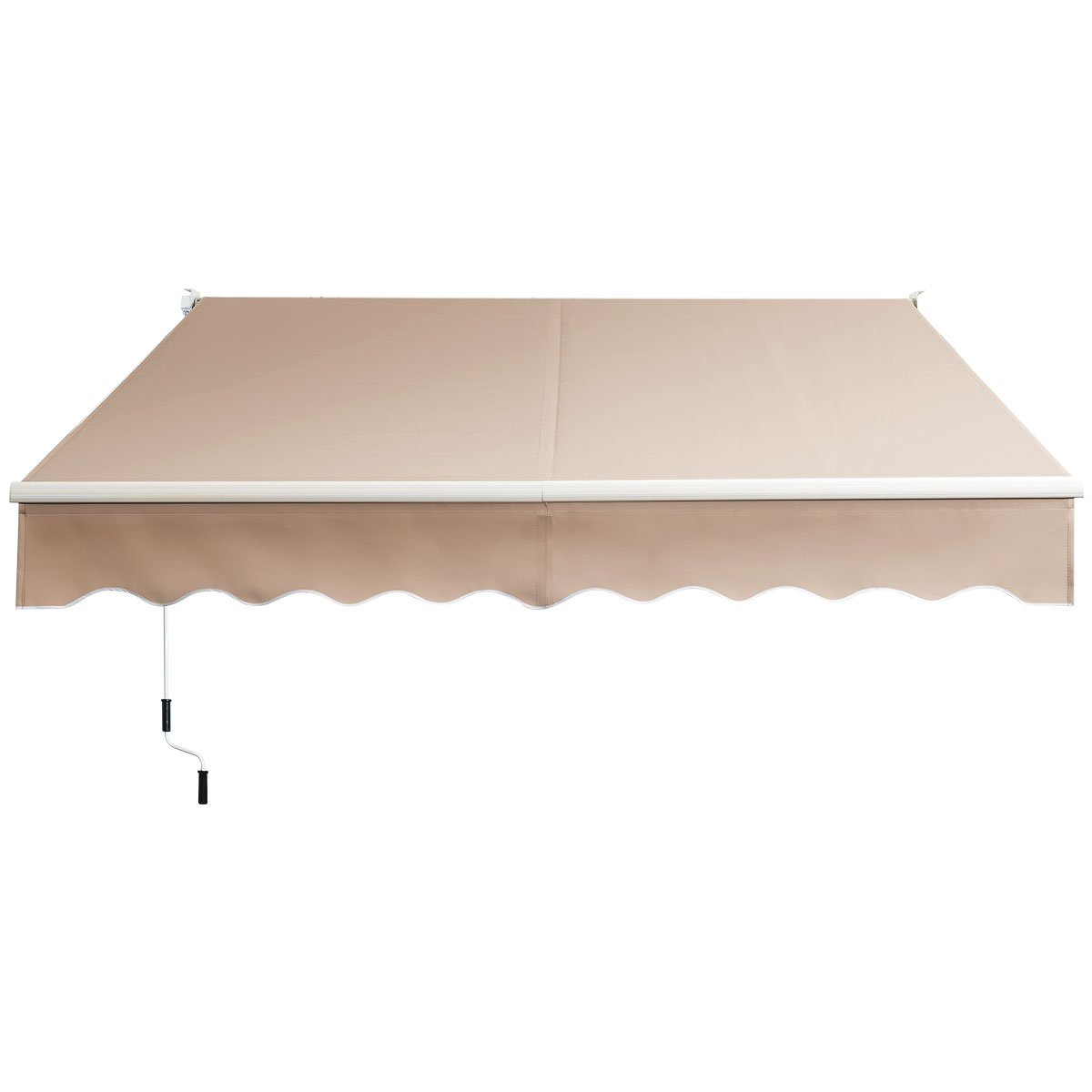 Costway 10' x 8' Retractable Awning Patio sun shade w/Crank Handle | Walmart (US)