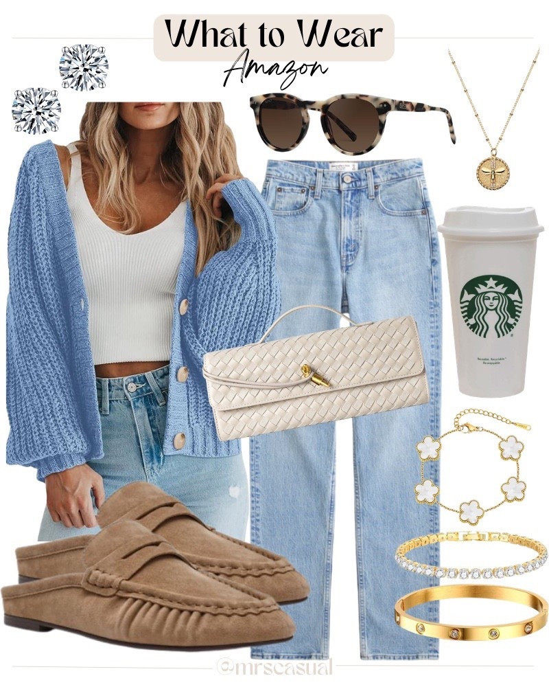 Casual coffee run outfit ☕️ are you team cardigan or jacket? 

#LTKSeasonal #LTKootd #LTKOver40