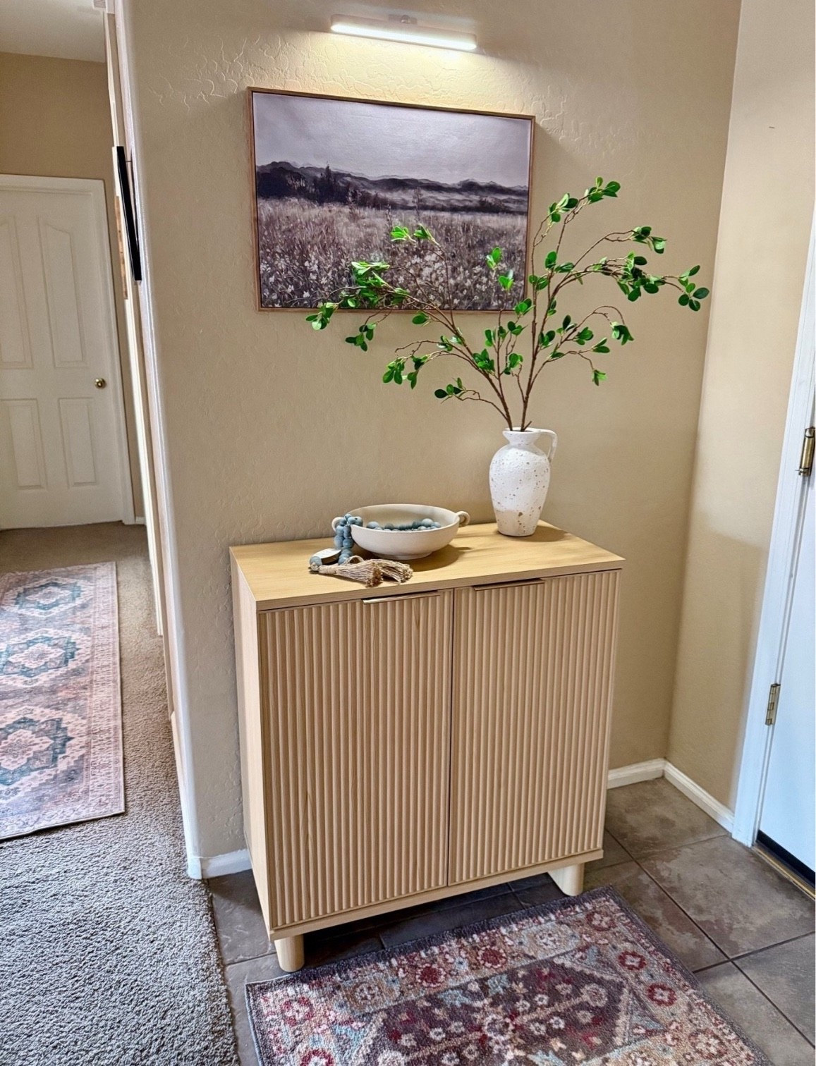 This adorable Walmart cabinet is perfect for hallways or entrances. I used it to store my shoes. 



Small entryway idea, Cabinet from Walmart, Better Homes & Gardens brand, 
Walmart home finds, Walmart cabinet, framed art, Amazon distressed vase, Amazon stems, Walmart deals #LTKFamily #LTKStyleTip

#LTKSeasonal #LTKHome #LTKSaleAlert