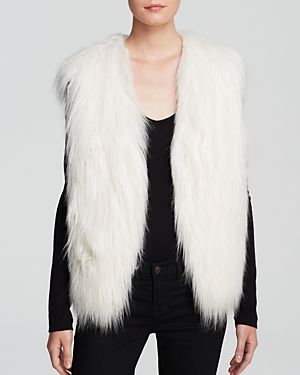 Guess Vest - Draped Faux Fur | Bloomingdale's (US)