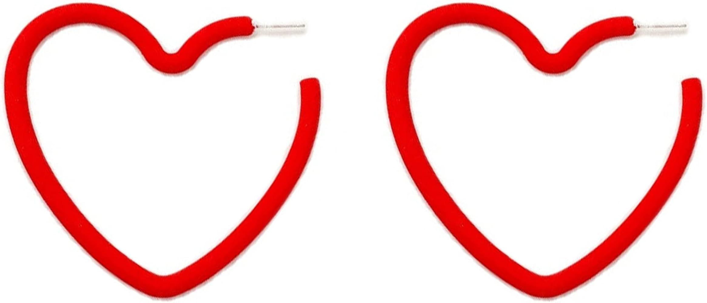 1/2/3 Pairs Set Star Heart Triangle 80 90s Colorful Stud Hoop Dangle Earrings Neon Retro Earrings... | Amazon (US)