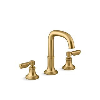 KOHLER Paces 8 in. Widespread Double Handle Bathroom Faucet with Lever Handles in Vibrant Brushed... | The Home Depot