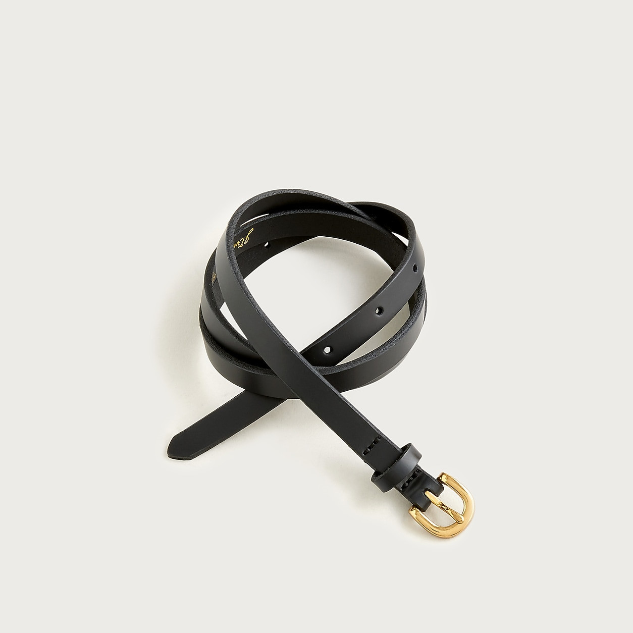 Skinny Italian leather belt | J. Crew US