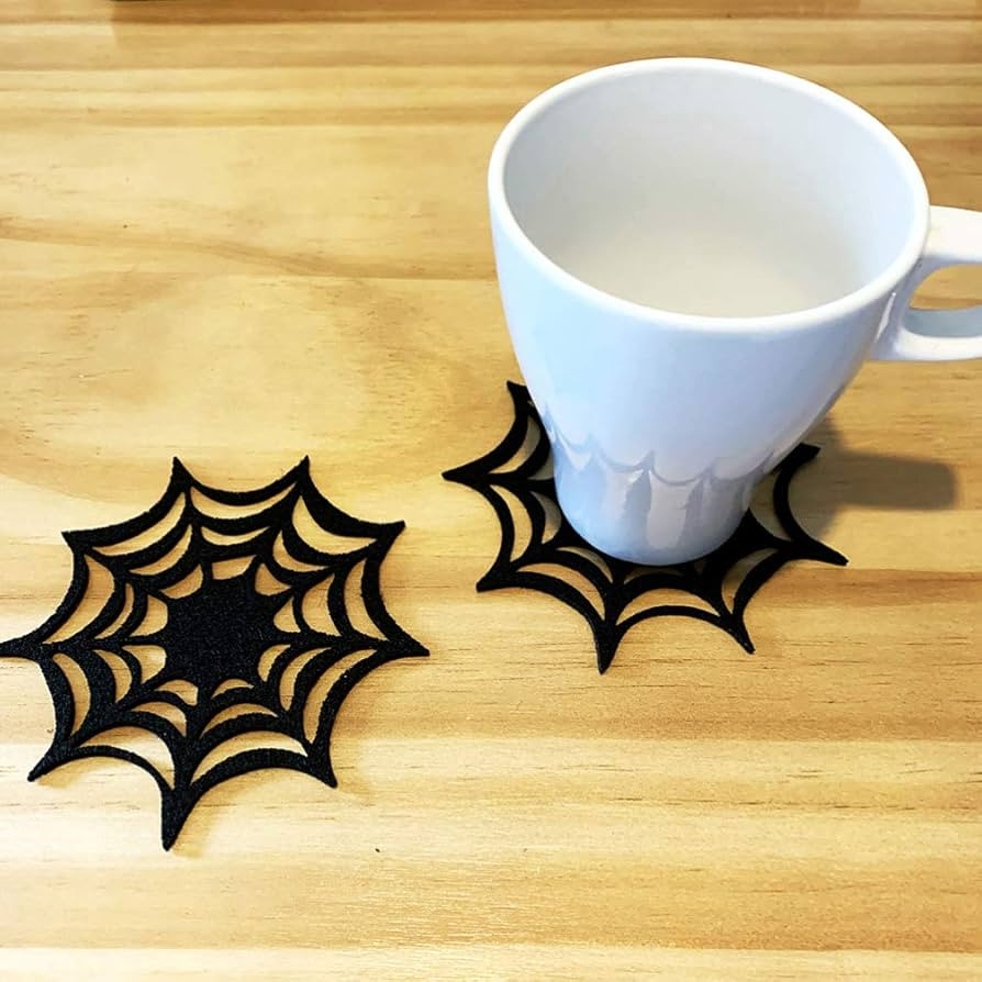 BESPORTBLE Coasters Spider Web Heat Insulation Decorative Placemat Table Decor Cup Holder Cup Mat... | Amazon (US)