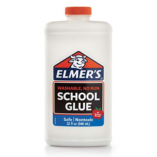 Elmer's Liquid School Glue, White, Washable, 32 Ounces - Great for Making Slime | Amazon (US)