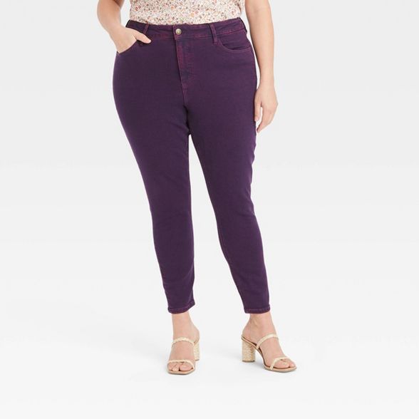 Women's Plus Size High-Rise Skinny Jeans - Ava & Viv™ | Target