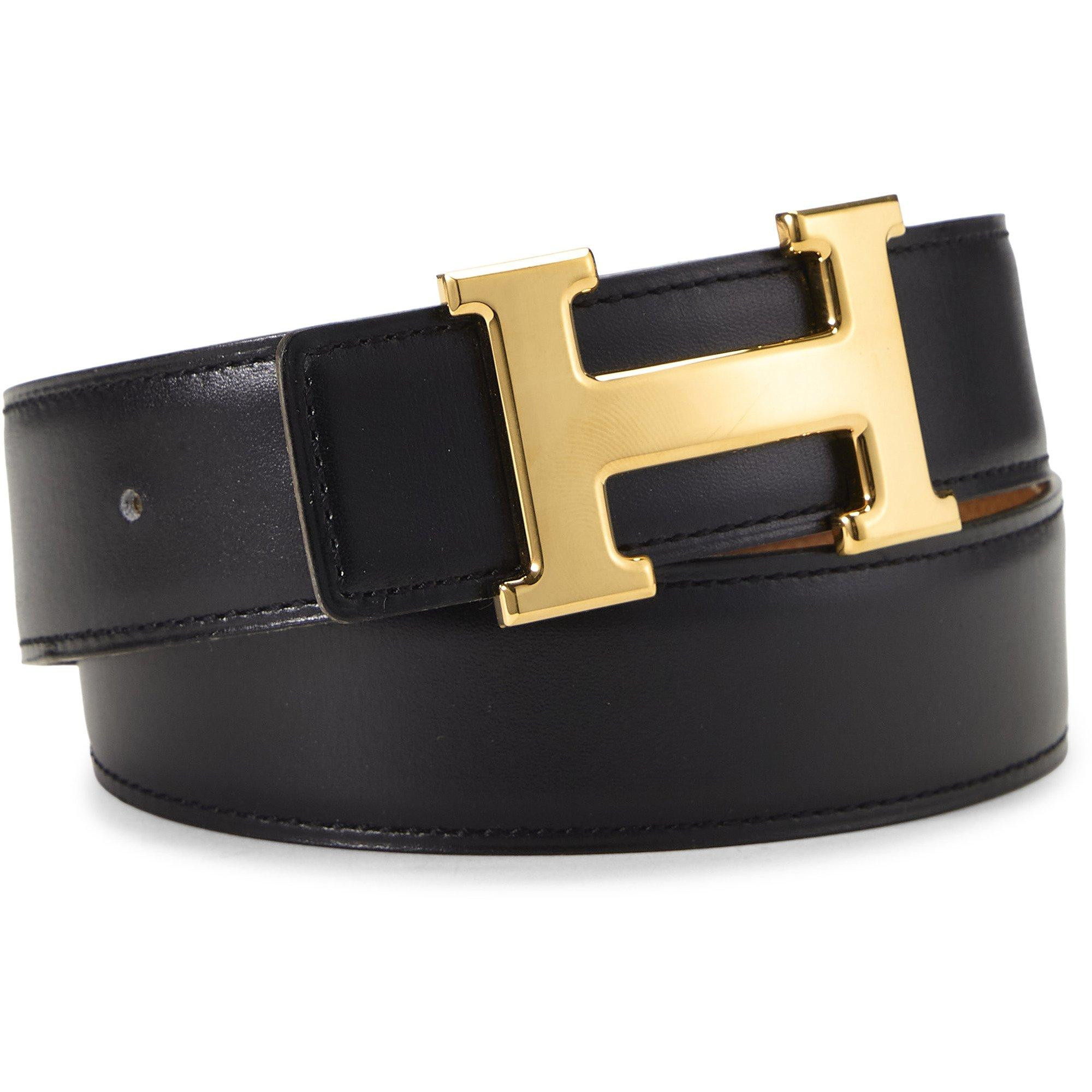 Women's Hermes by What Goes Around Comes Around Black Box Reversible Constance 65 Belt | Scheels Sports