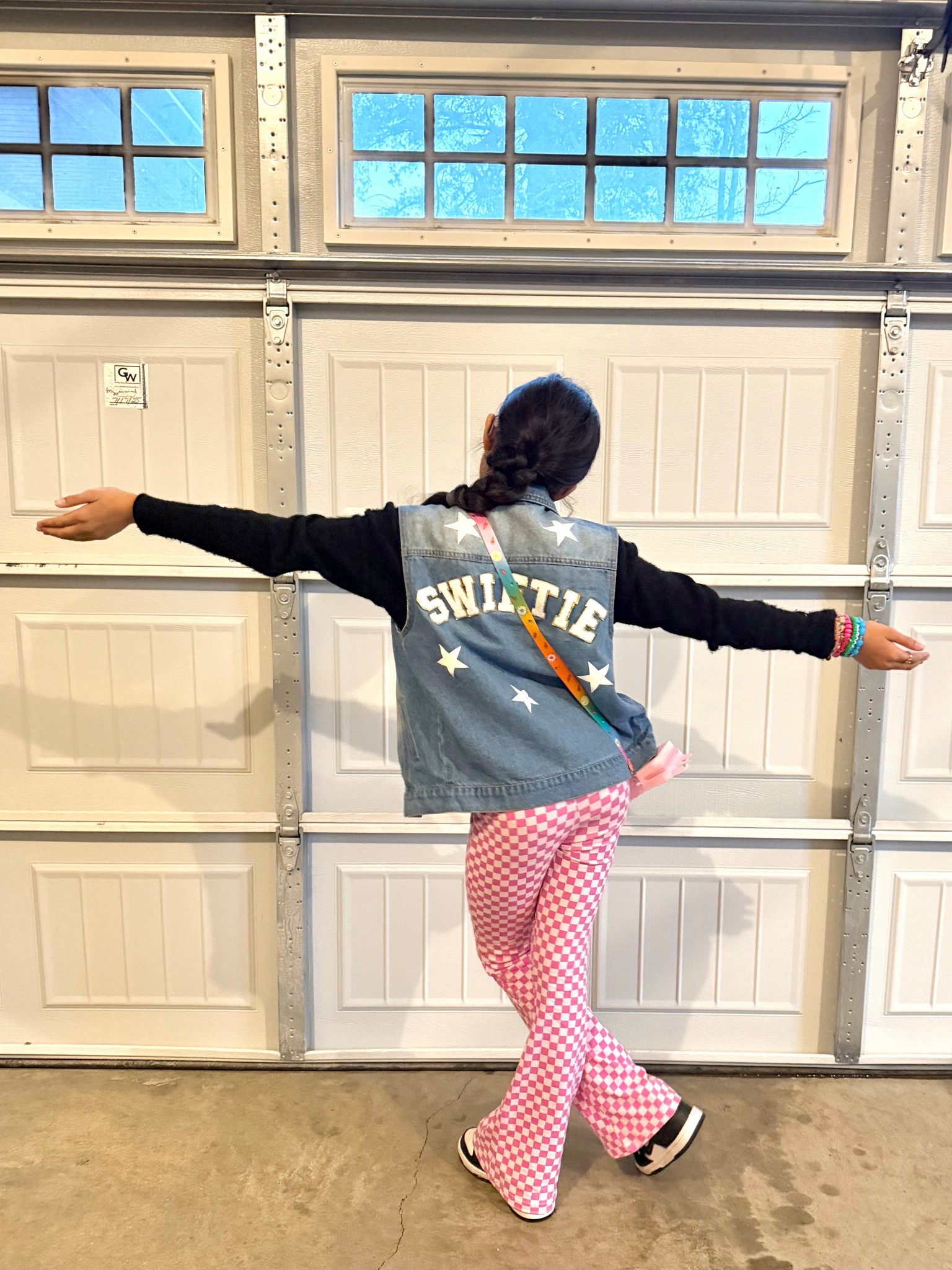 Swiftie denim vest
Girls Taylor swift merch
Pink flares


#LTKKids #LTKSaleAlert #LTKmomlife