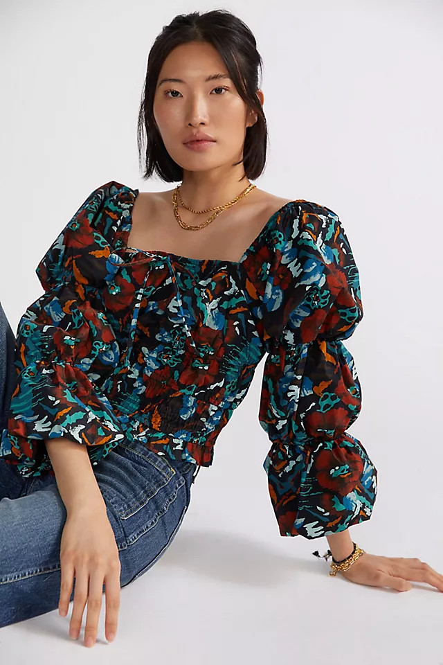 Tiered Poplin Blouse | Anthropologie (US)