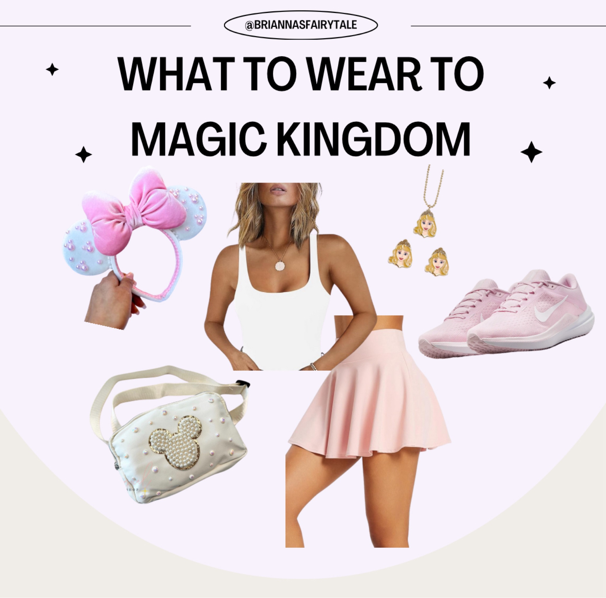 Cute, fun and pink outfit for Magic Kingdom! If you’re going to Disney and want to be comfortable but still stylish, this is the outfit for you🩷 tennis skirt, Nike’s and some Mickey accessories with pearls make this girly and fun!

#LTKfindsunder100 #LTKtravel #LTKSeasonal