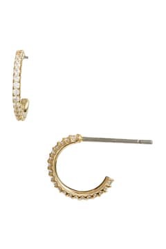 Pavé Huggie Hoop Earrings | Nordstrom