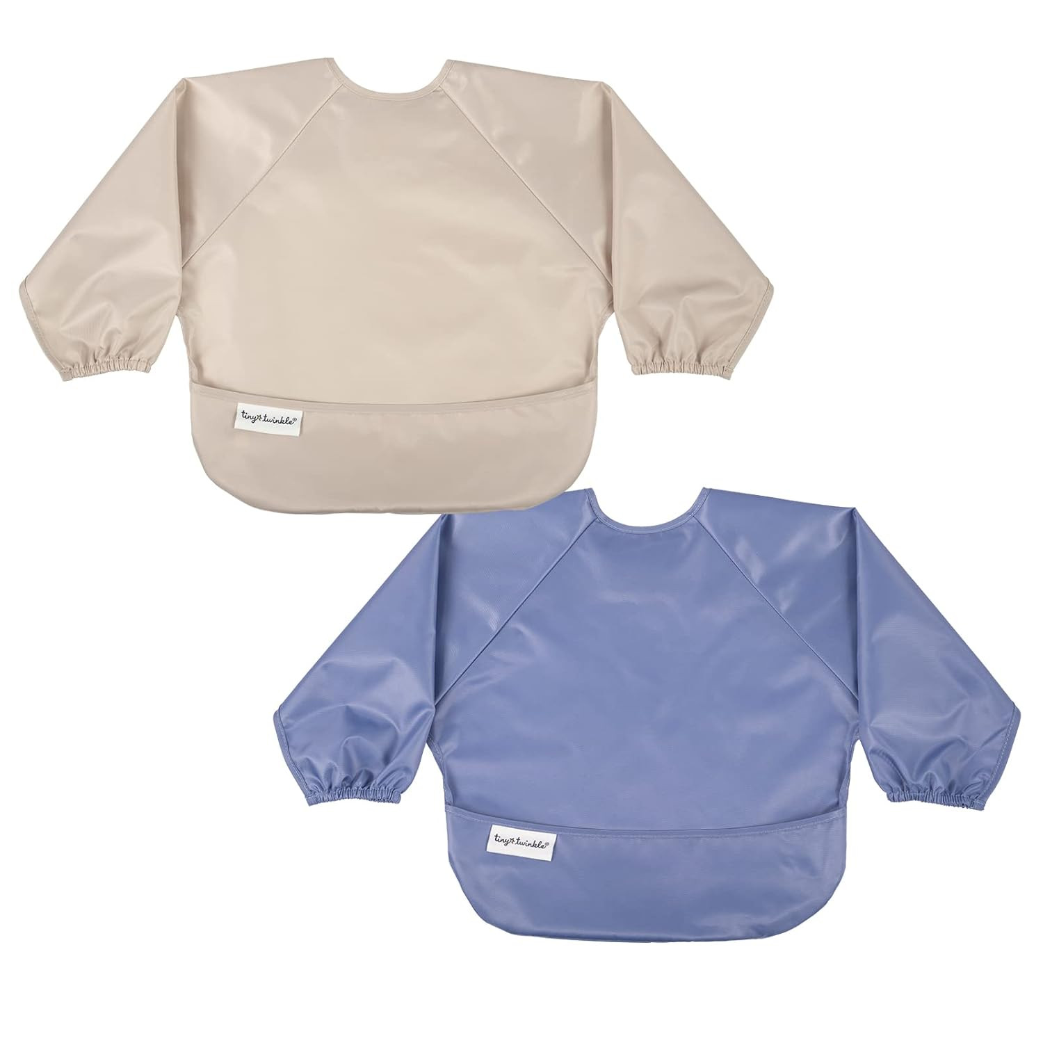 Tiny Twinkle Long Sleeve Bib for Babies & Toddlers | 2-Pack Waterproof Smock Bib for Eating | Mac... | Amazon (US)