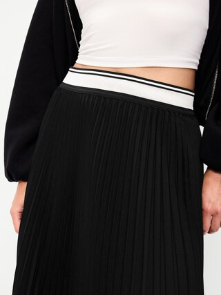 StretchTech Pleated Midi Skirt | Old Navy (US)