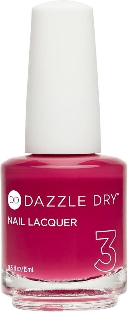 Dazzle Dry Nail Lacquer (Step 3) - Raspberry Rush - A raspberry with purple undertones. Full cove... | Amazon (US)