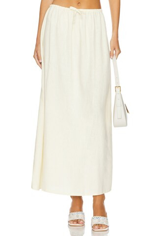 WeWoreWhat Tie Waist Skirt in Antique White from Revolve.com | Revolve Clothing (Global)