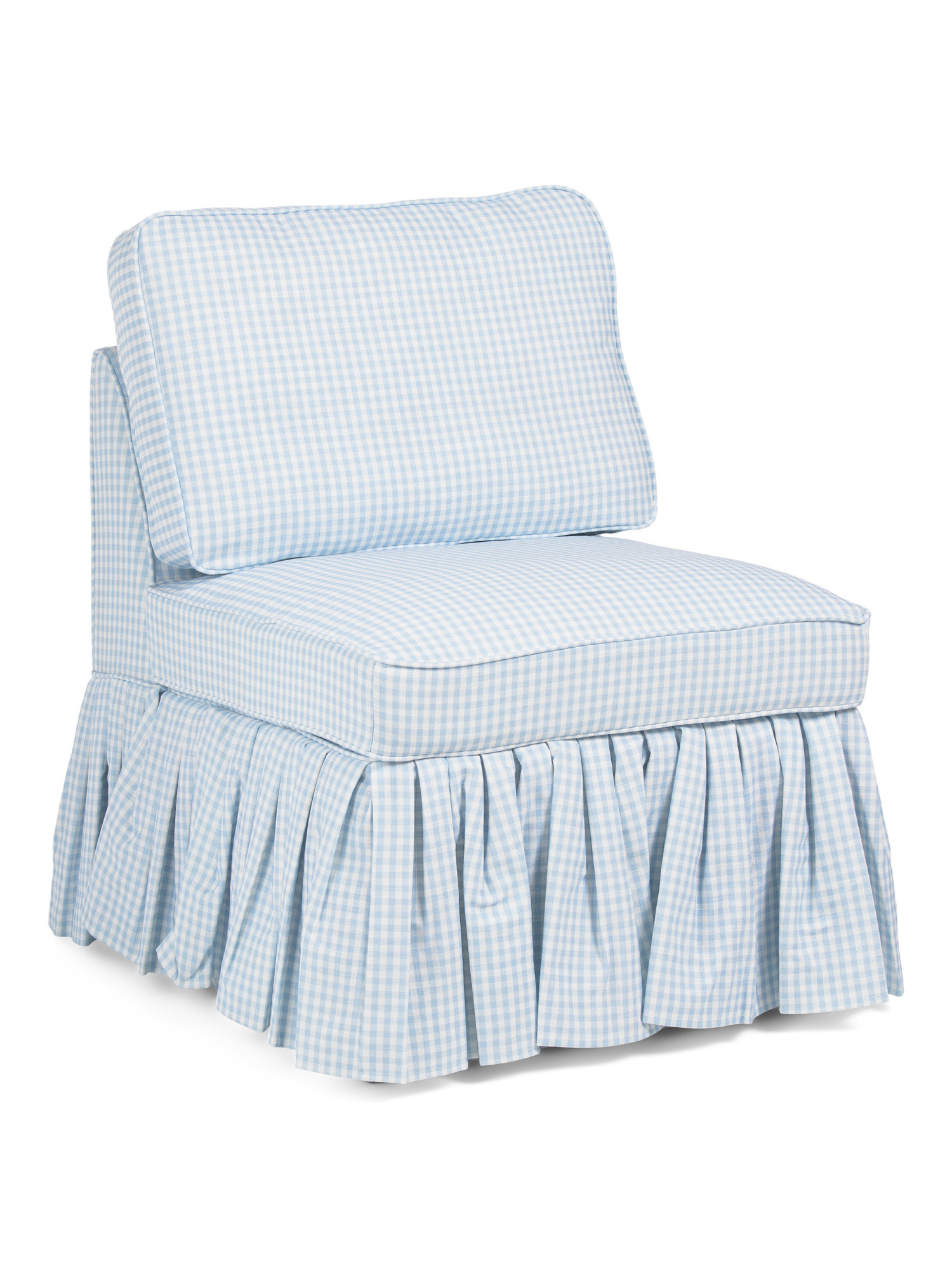 24x34 Gingham Chair With Ruffle Bottom | TJ Maxx